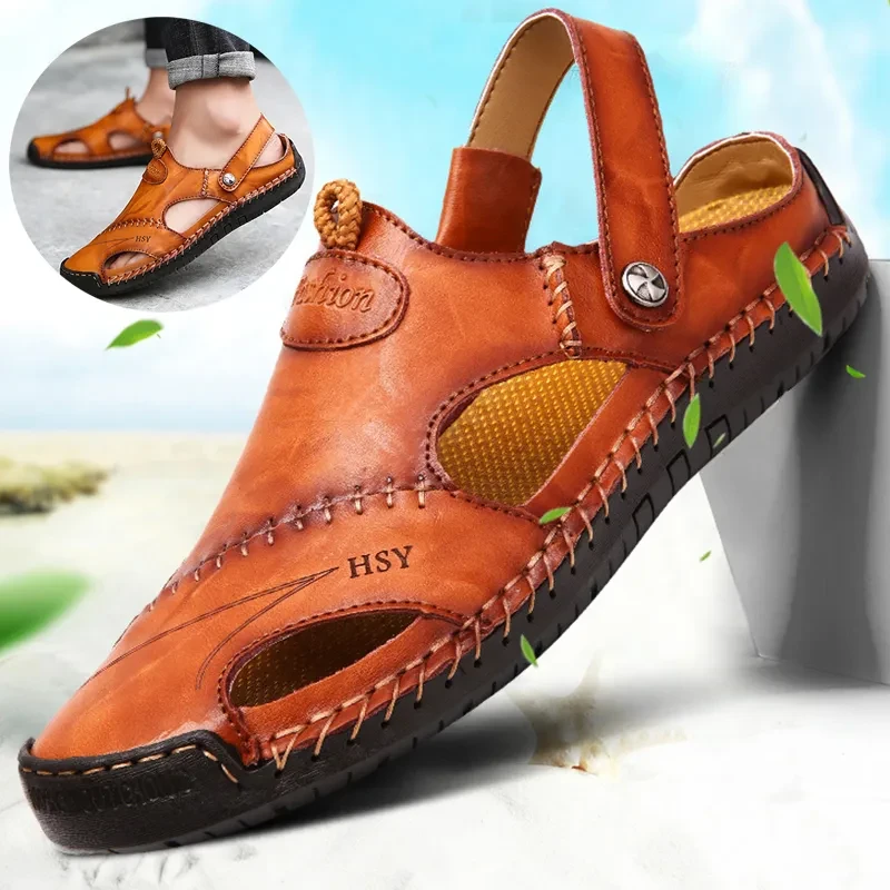 Leather Adjustable Sandals