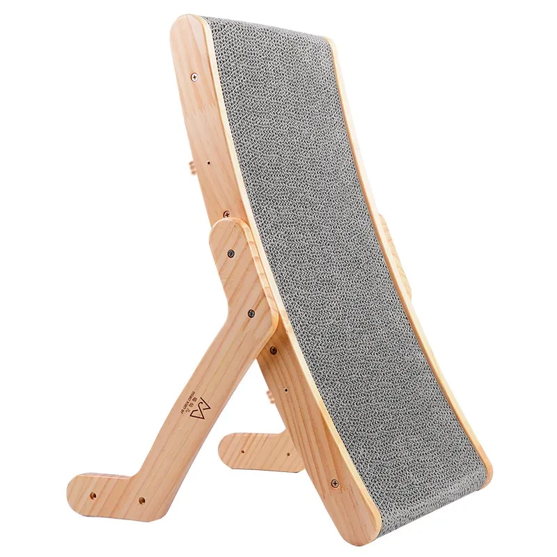 Wooden Cat Scratch Bed