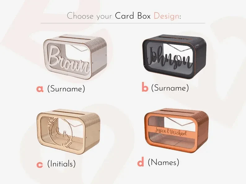 Wood Card Box