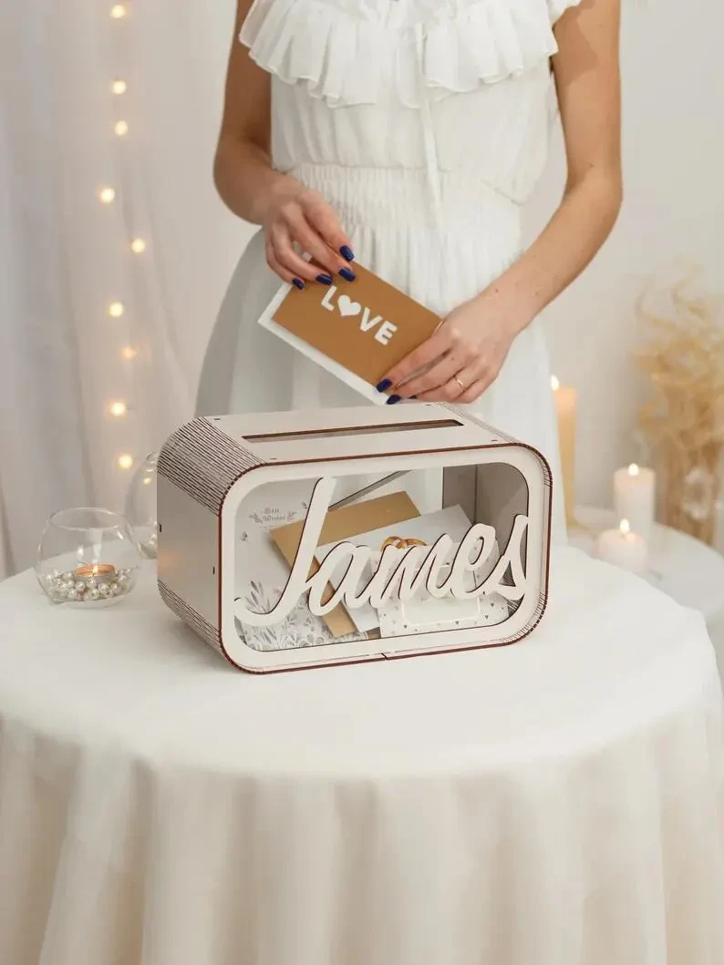 Wood Card Box