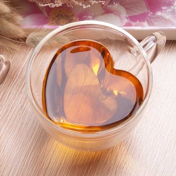 Heart Shaped Double Walled Insulated Cup