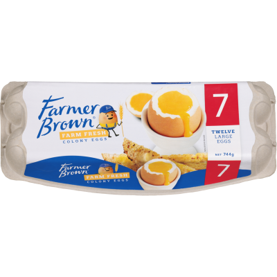 Farmer Brown Fresh Colony Size 7 Eggs 12pk