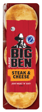 Big Ben Classic Steak & Cheese Pies 6pk