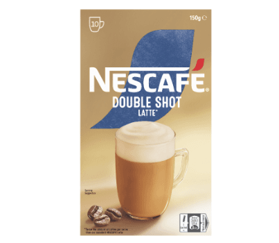 Nescafe Double Shot Latte Coffee Sachets 10 x 15g