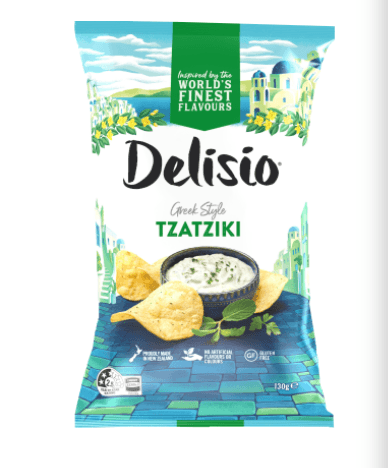 Delisio Greek Style Tzatziki Potato Chips 130g