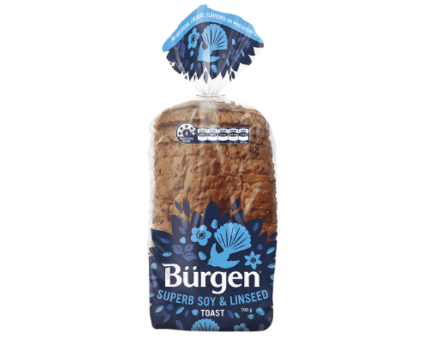 Burgen Superb Soy & Linseed Toast Bread 700g