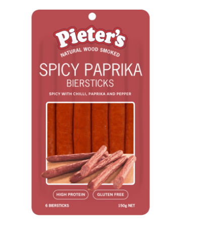 Pieter's Spicy Paprika Biersticks 150g
