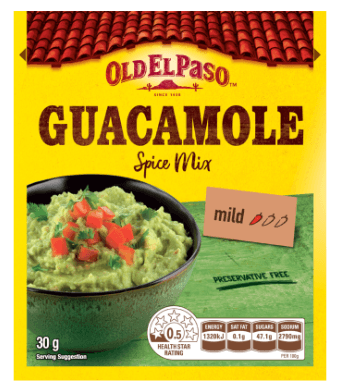 Old El Paso Mild Spice Mix Guacamole 30g