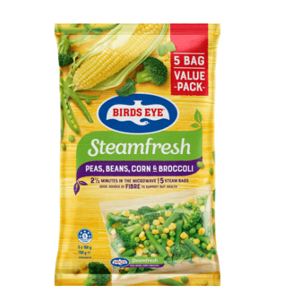 Birds Eye SteamFresh Peas Bean Corn & Broccoli 750g