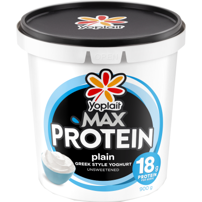 Yoplait Max Protein Plain Greek Style Unsweetened Yoghurt 900g