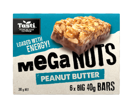 Tasti Meganuts Peanut Butter Bars 6 x 40g