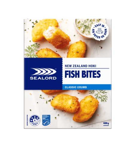 Sealord Hoki Classic Crumb Fish Bites 400g