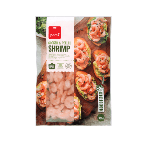 Pams Cooked & Peeled Shrimp 300g
