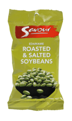 Savour Edamame Roasted & Salted Soy Beans 100g