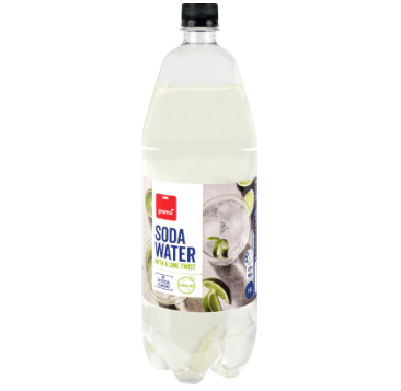 Pams Soda Water With A Lime Twist 1.5l