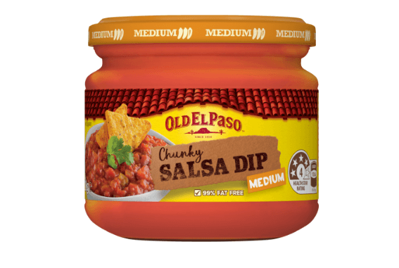 Old El Paso Medium Chunky Salsa Dip 312g
