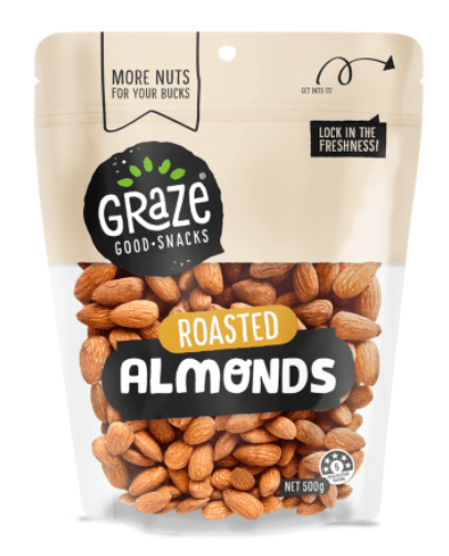 Graze Roasted Almonds 500g