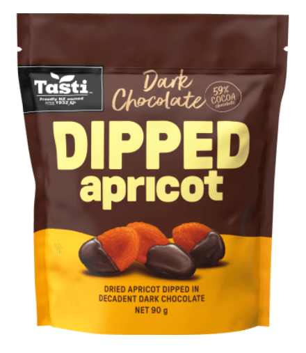 Tasti Dark Chocolate Dipped Apricot 90g