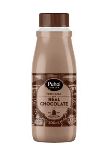 Puhoi Valley Real Chocolate Flavoured Milk 300ml