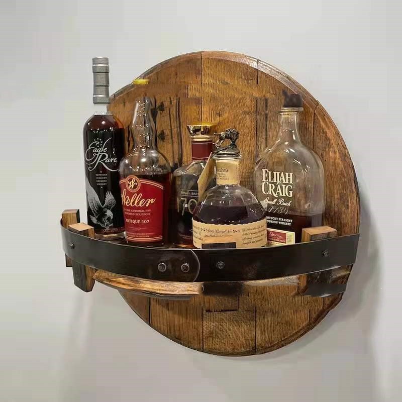 Bourbon Whiskey Barrel Shelf