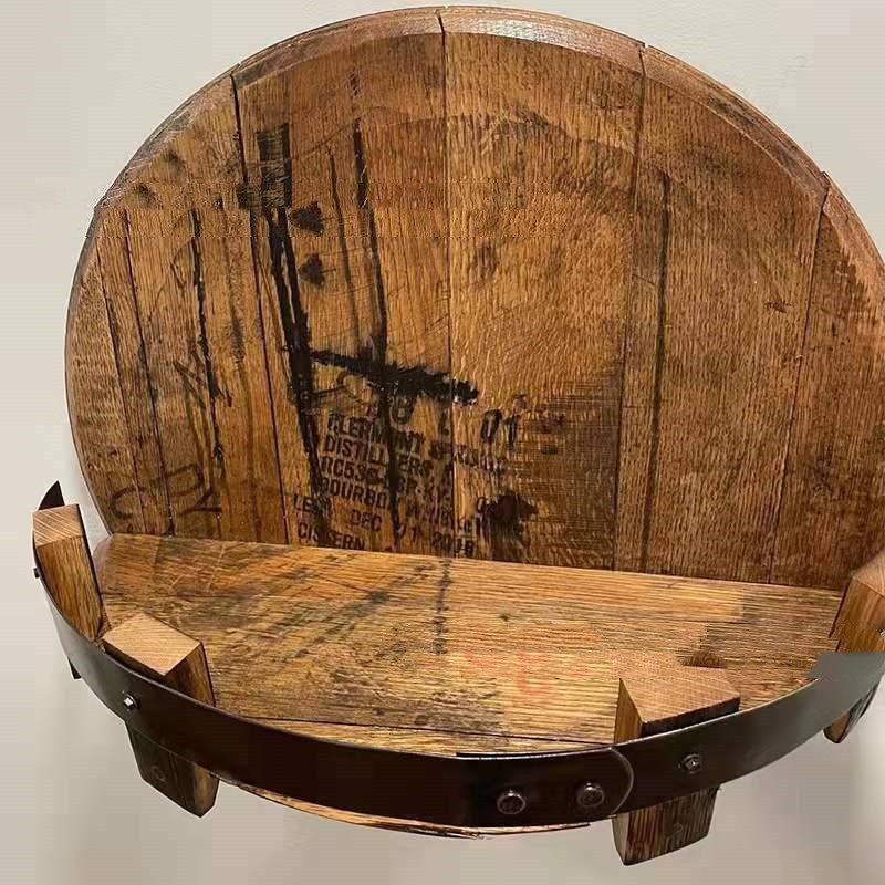 Bourbon Whiskey Barrel Shelf