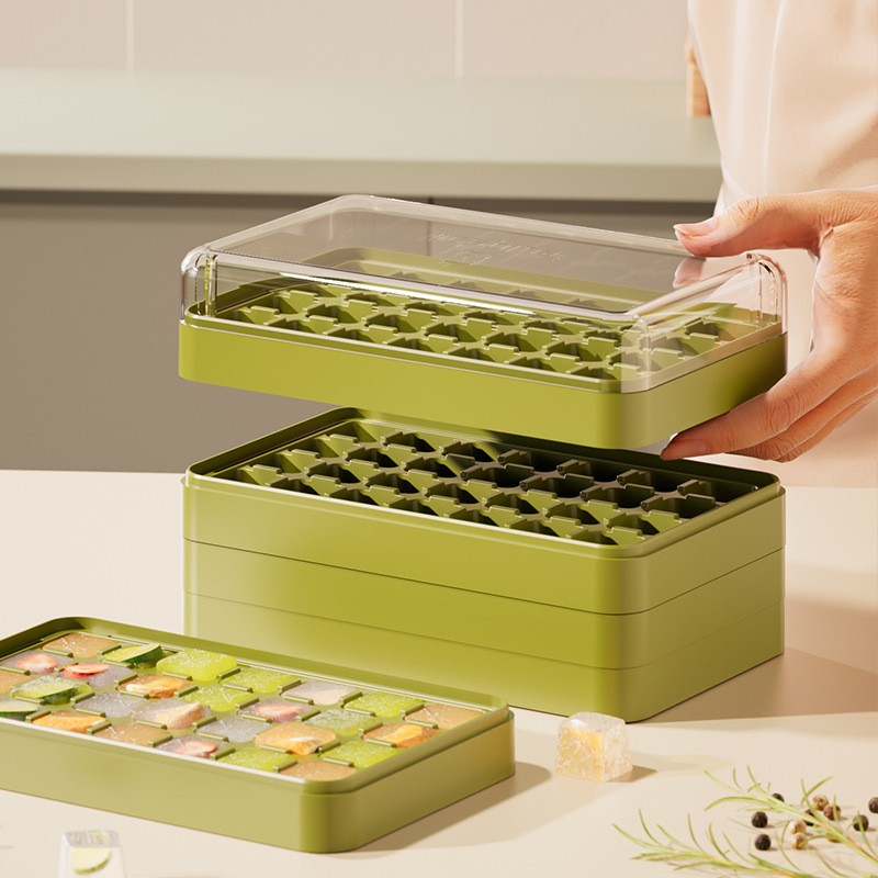 Press-Type Silicone Ice Cube Trays