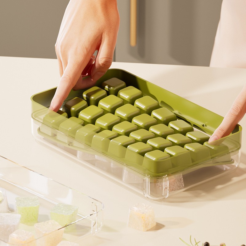 Press-Type Silicone Ice Cube Trays