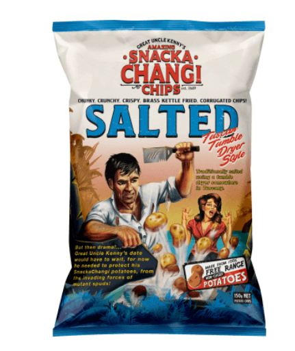 Snacka Changi Chips Salted Kettle Fried Potato Chips 150g