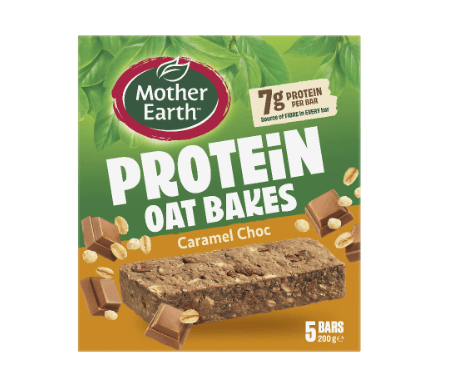 Mother Earth Caramel Choc Protein Oat Bakes 200g