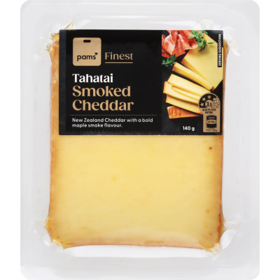 Pams Finest Tahatai Smoked Cheddar Cheese 140g