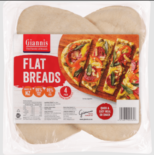 Giannis Flat Breads 4pk