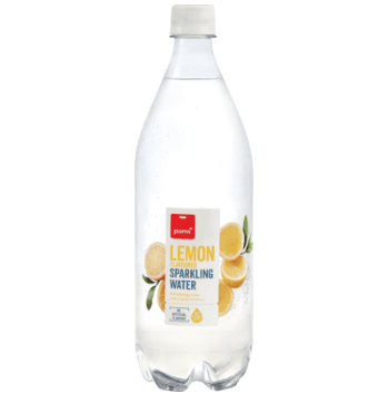Pams Lemon Flavoured Sparkling Water 1l