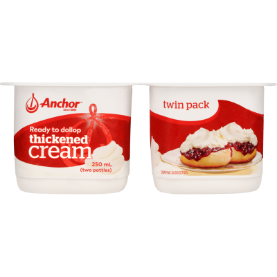 Anchor Thickened Cream Twin Pack 2 x 125ml