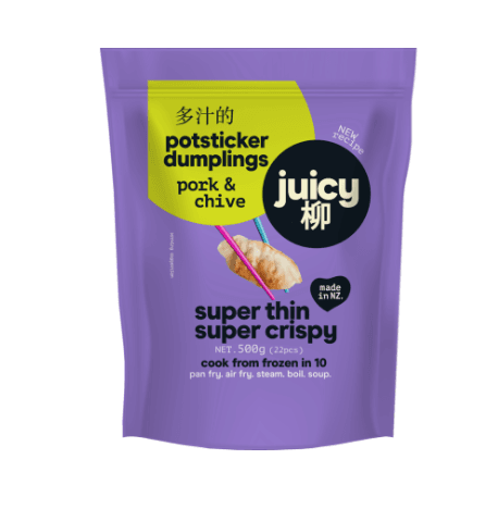 Juicy Pork & Chive Potsticker Dumplings 500g