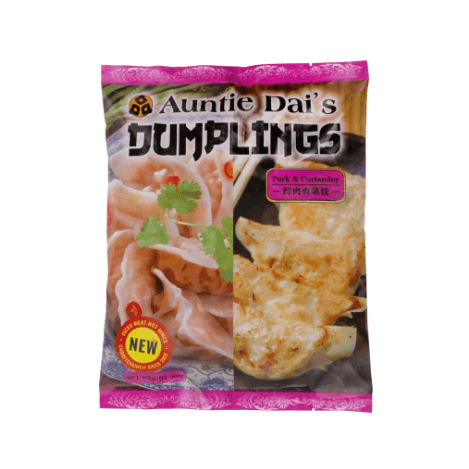 Auntie Dai's Pork & Coriander Dumplings 600g