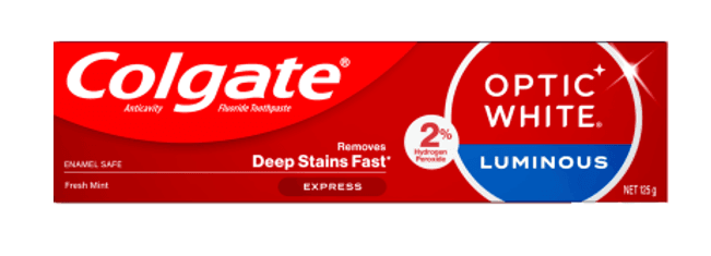 Colgate Optic White Luminous Expert Express Toothpaste 125g