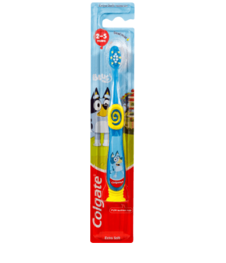 Colgate Kids Junior Bluey Extra Soft Toothbrush Ages 2-5 Years 1pk