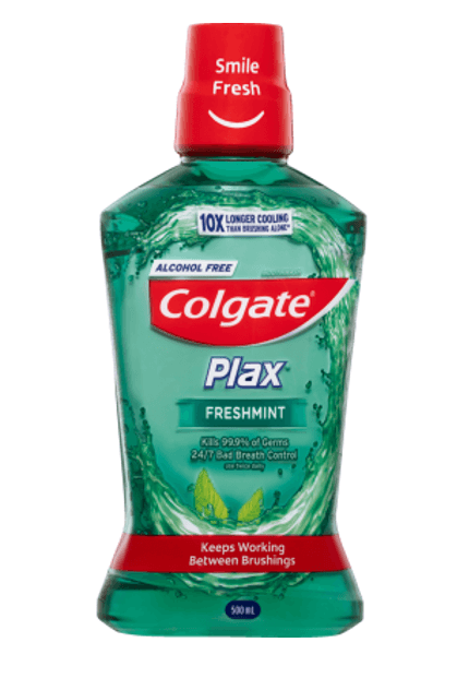 Colgate Plax Freshmint Alcohol Free Mouthwash 500ml