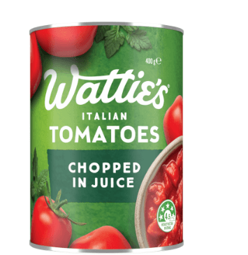 Wattie's Italian Tomatoes Chopped In Juice 400g