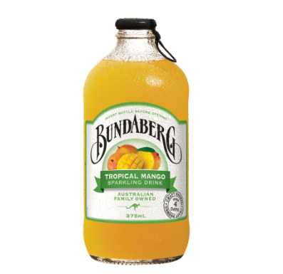 Bundaberg Tropical Mango Sparkling Drink 375ml