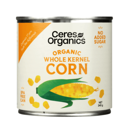 Ceres Organics Organic Whole Kernel Corn 340g