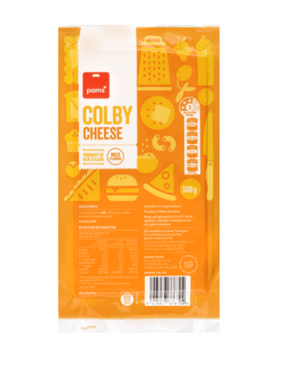Pams Colby Cheese 500g