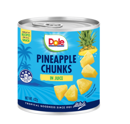 Dole Pineapple Chunks In Juice 432g