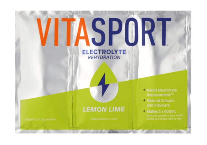 Vitasport Electrolyte Rehydration Lemon Lime Electrolyte Drink Base 3 x 33g