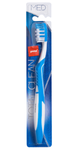 Pams Total Clean Medium Tongue Cleaner Toothbrush 1pk