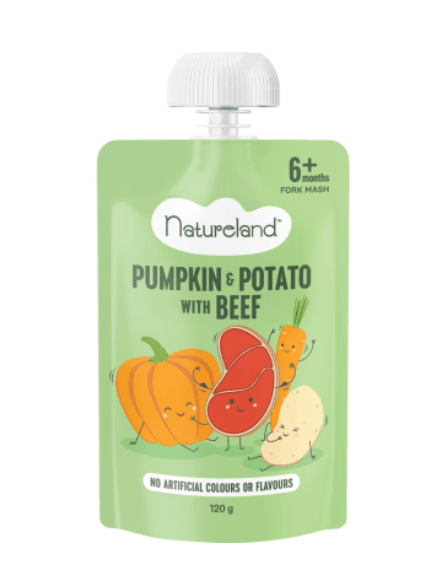 Natureland Pumpkin Potato With Beef 6+ Months 120g