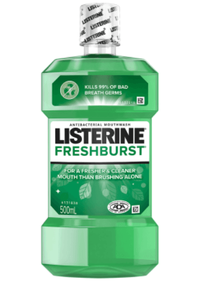 Listerine Antiseptic Fresh Burst Mouthwash 500ml