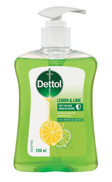 Dettol Lemon & Lime Antibacterial Liquid Hand Wash 250ml