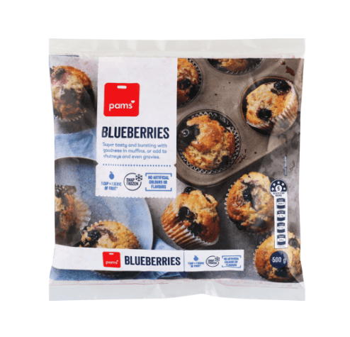 Pams Blueberries 500g
