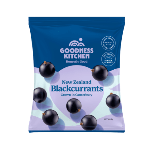 Goodness Kitchen New Zealand Blackcurrants 400g